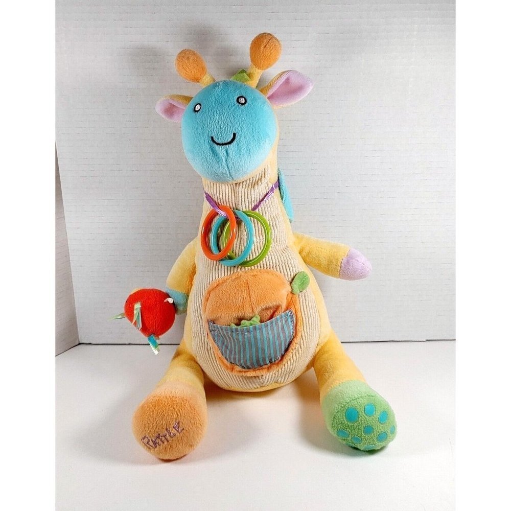 The Manhattan Toy  Company Giraffe Plush Stuffed Animal Activity Learning Toy